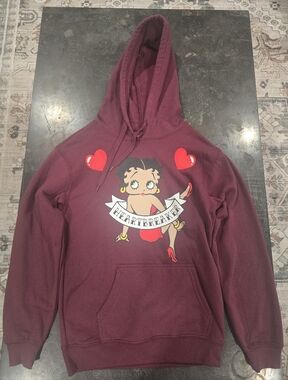 & Other Stories Burgundy Fleischer Studio Branded Sweatshirt